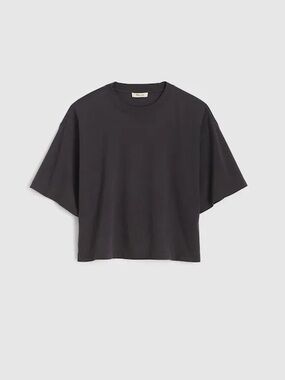Madewell The Boxy Crop Tee in Allday Jersey XS